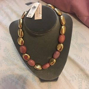 Brand new designer precious stone necklace